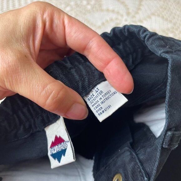 Vintage 1990s New Legends Boys 4t Black Cotton Denim Elastic Waist Jeans - Picture 3 of 3